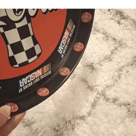 🥳HP🥳VINTAGE NASCAR+COCA-COLA TRAY - Picture 5 of 9